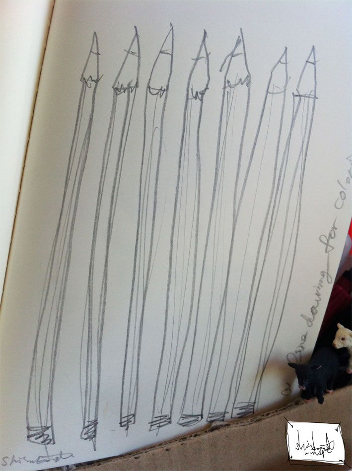 色鉛筆の塗り絵