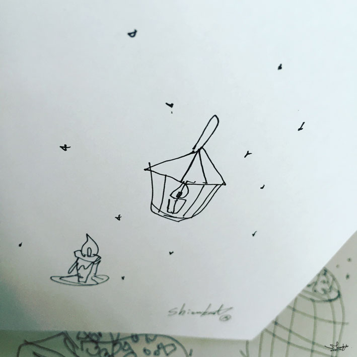 お！イラストで。