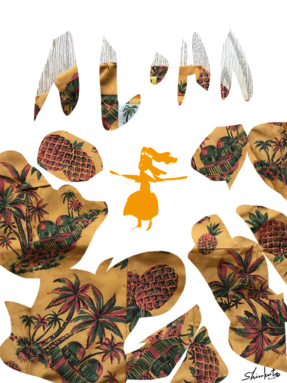 軽トラ市で買ったアロハシャツ