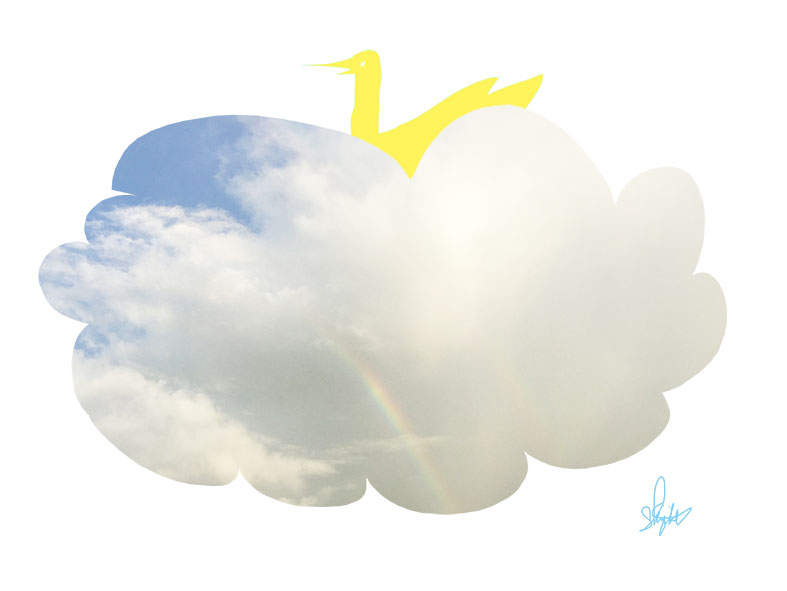 この日の虹は。